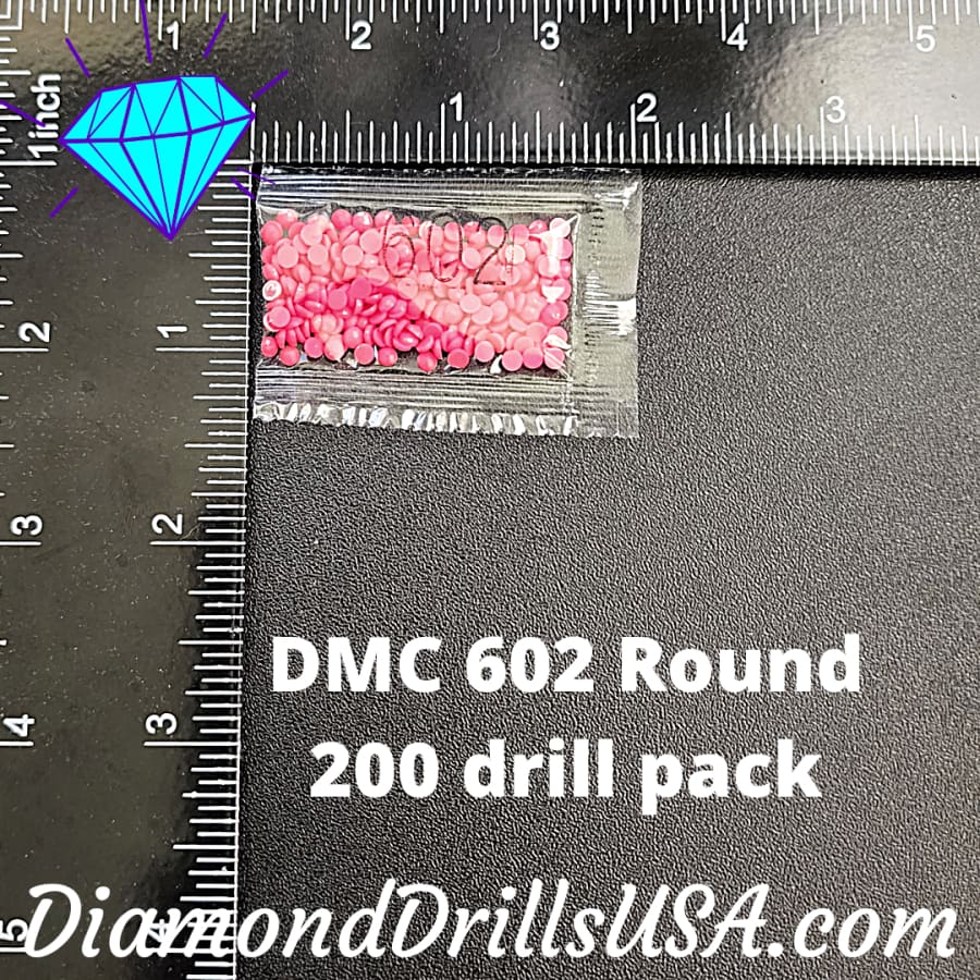 DMC 602 ROUND 5D Diamond Painting Drills DMC 602 Medium