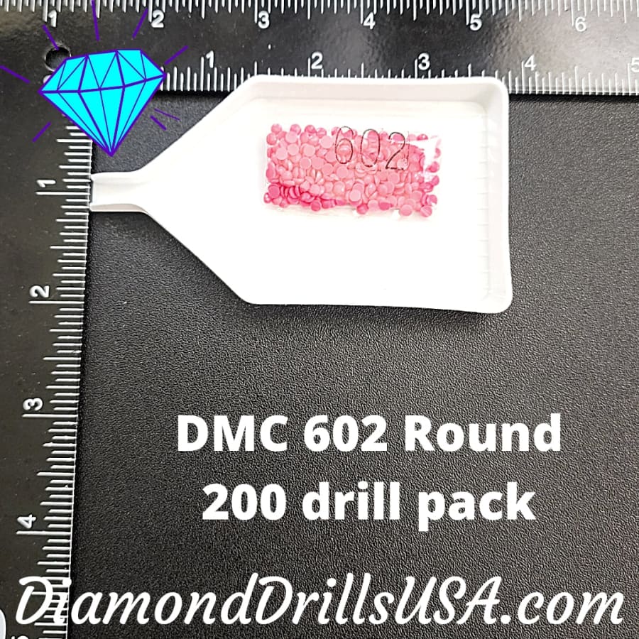 DMC 602 ROUND 5D Diamond Painting Drills DMC 602 Medium