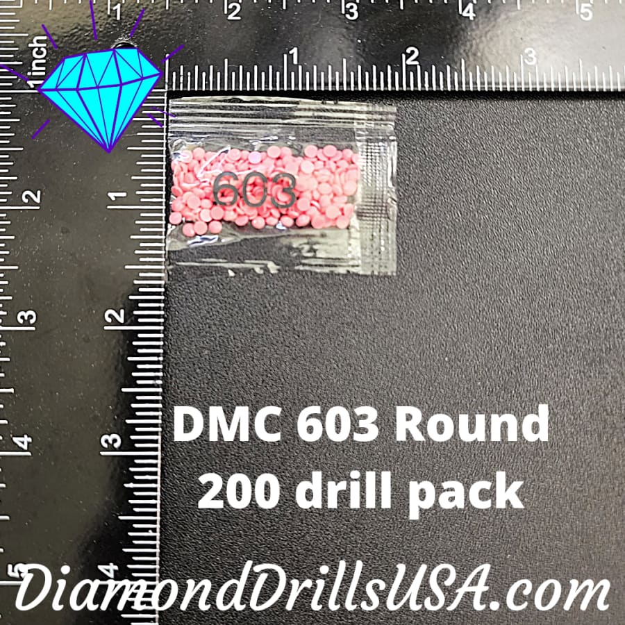 DMC 603 ROUND 5D Diamond Painting Drills Beads DMC 603