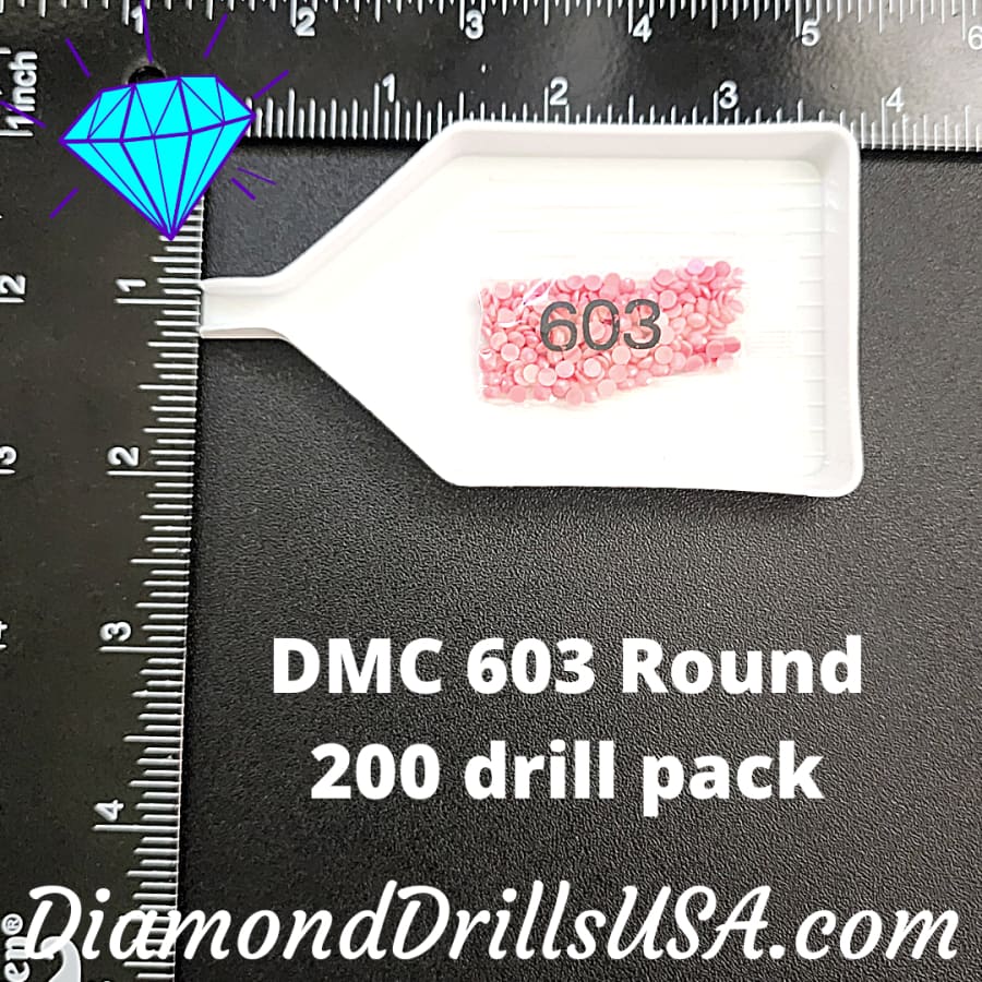 DMC 603 ROUND 5D Diamond Painting Drills Beads DMC 603