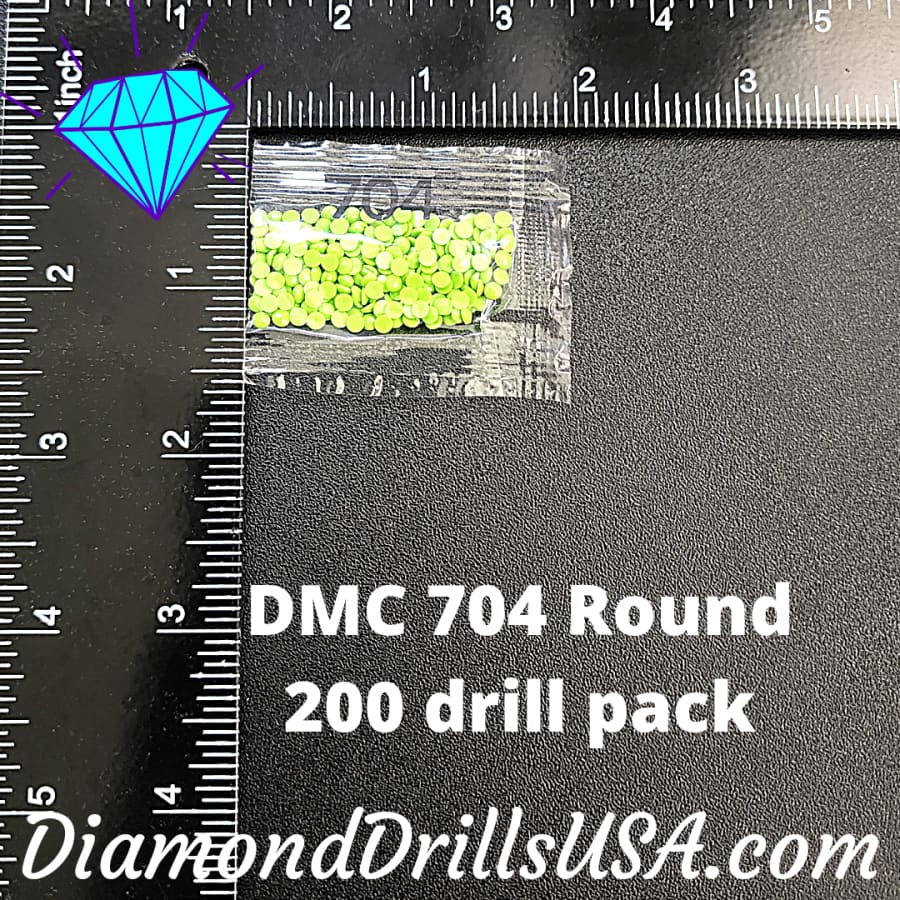 DMC 704 ROUND 5D Diamond Painting Drills Beads 704 Bright