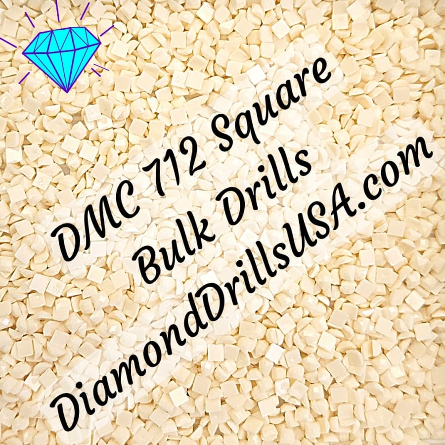 DMC 712 SQUARE 5D Diamond Painting Drills Beads DMC 712