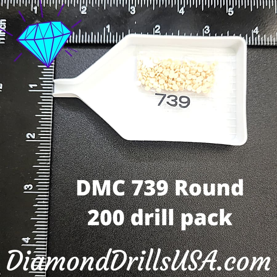 DMC 739 ROUND 5D Diamond Painting Drills Beads DMC 739 Ultra