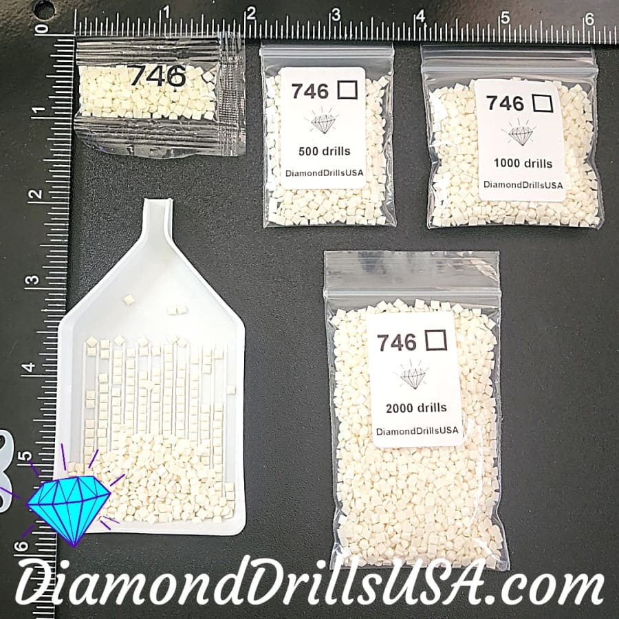 DMC 746 SQUARE 5d Diamond Painting Drills Beads DMC 746 Off