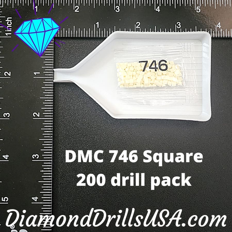 DMC 746 SQUARE 5d Diamond Painting Drills Beads DMC 746 Off