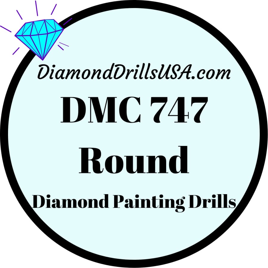 DMC 747 ROUND 5D Diamond Painting Drills Beads DMC 747 Very