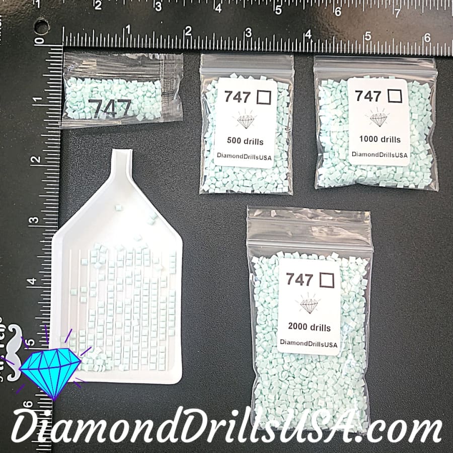 DMC 747 SQUARE 5D Diamond Painting Drills Beads DMC 747 Very