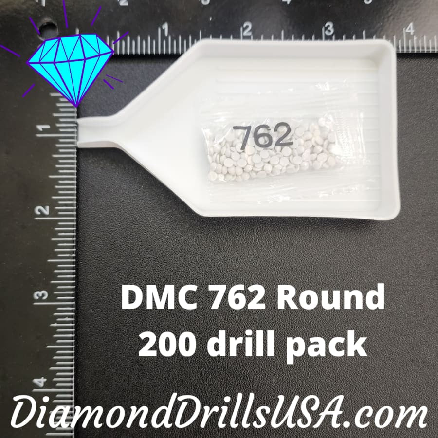 DMC 762 ROUND 5D Diamond Painting Drills Beads DMC 762 Very