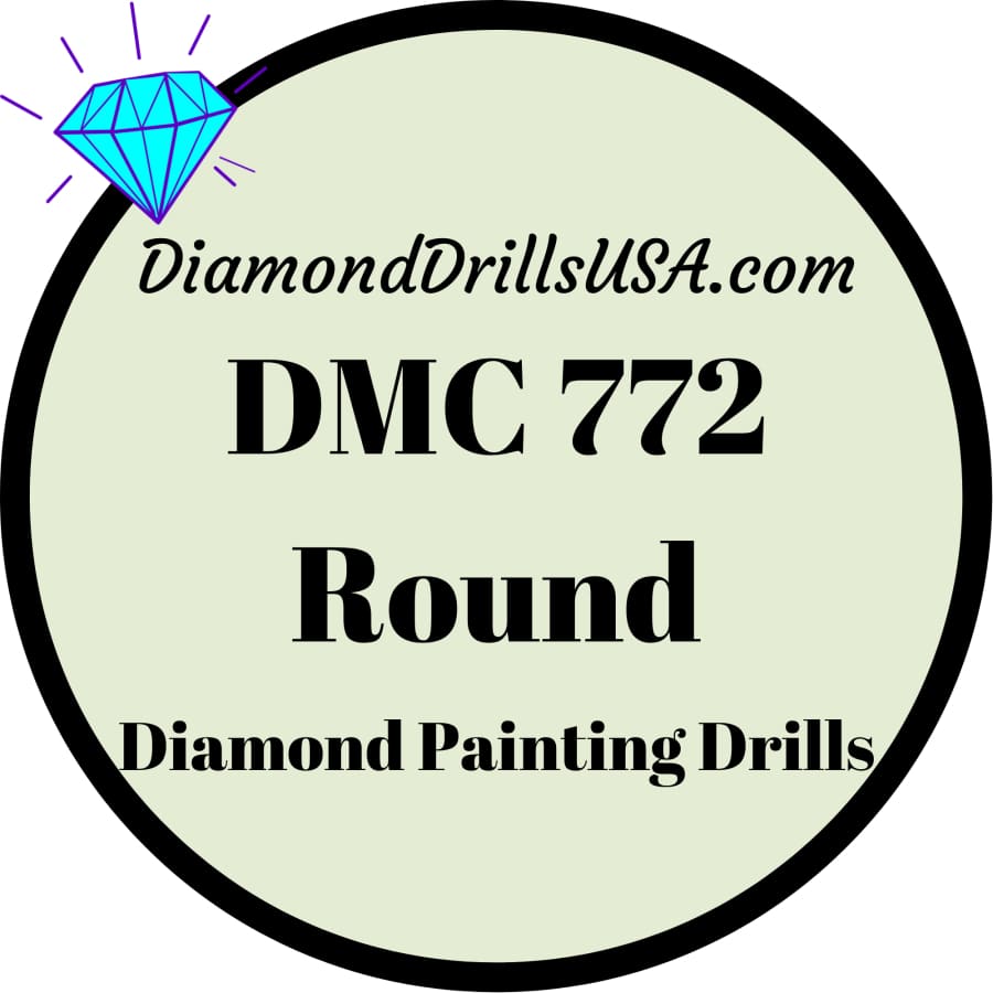 DMC 772 ROUND 5D Diamond Painting Drills Beads DMC 772 Very