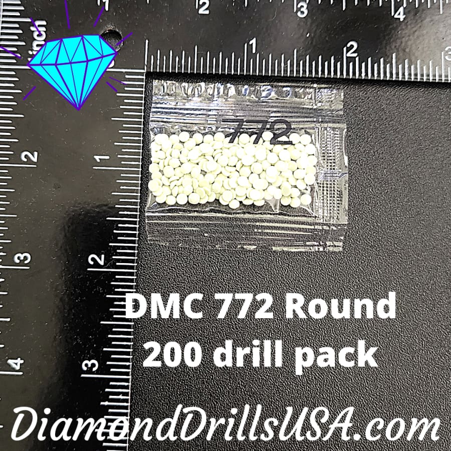 DMC 772 ROUND 5D Diamond Painting Drills Beads DMC 772 Very