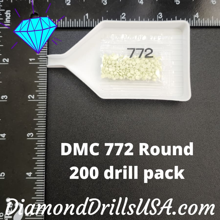 DMC 772 ROUND 5D Diamond Painting Drills Beads DMC 772 Very