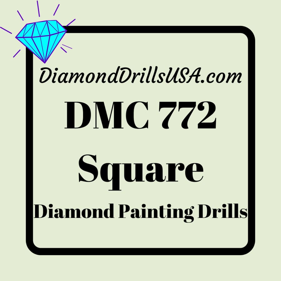 DMC 772 SQUARE 5D Diamond Painting Drills Beads DMC 772 Very