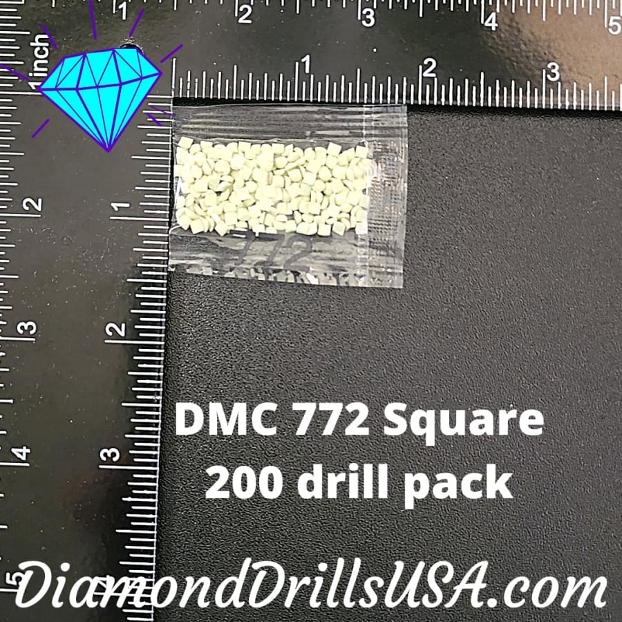 DMC 772 SQUARE 5D Diamond Painting Drills Beads DMC 772 Very