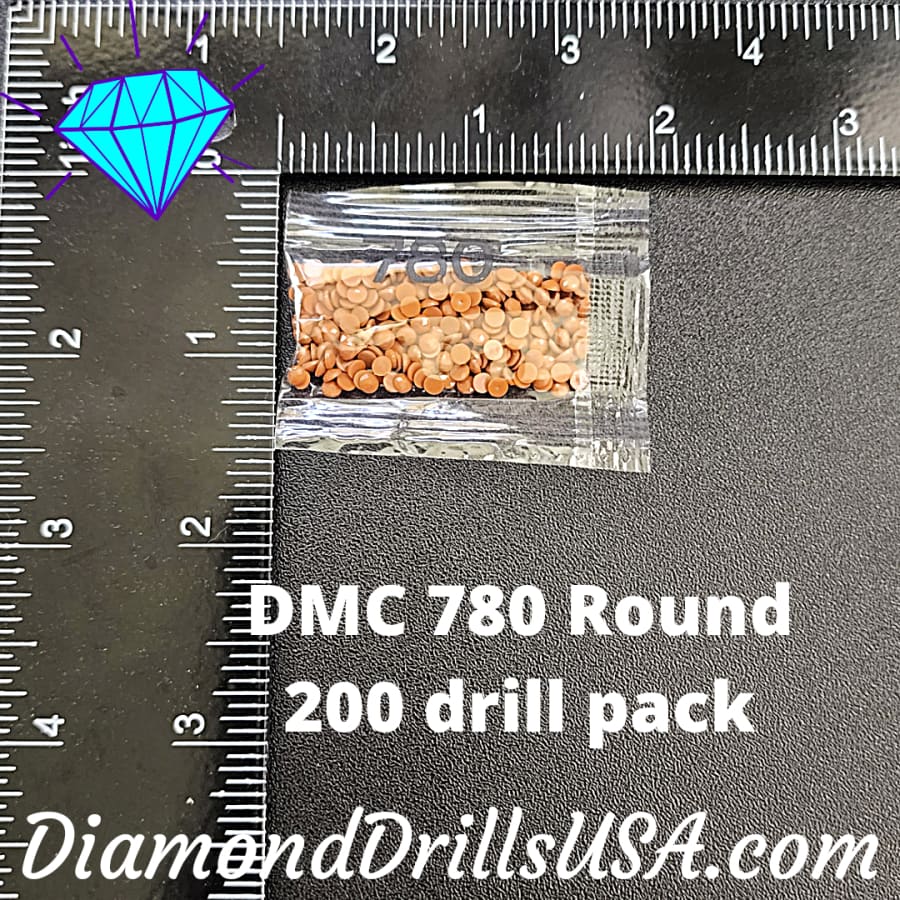 DMC 780 ROUND 5D Diamond Painting Drills Beads DMC 780 Ultra