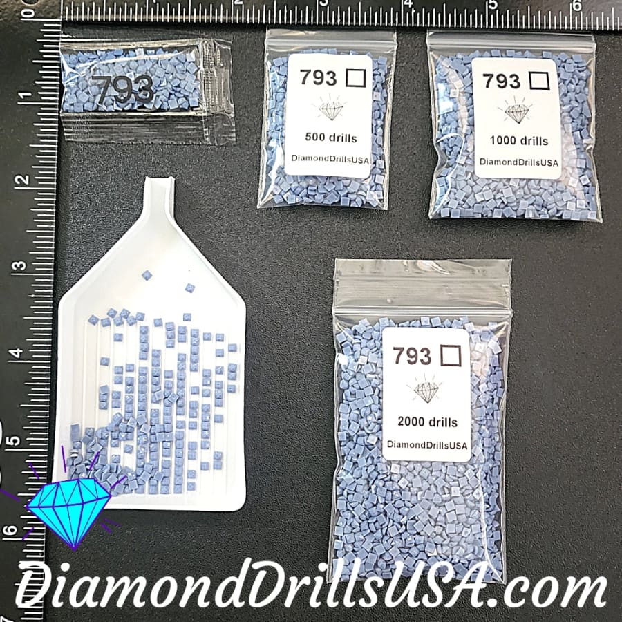 DMC 793 SQUARE 5D Diamond Painting Drills Beads DMC 793