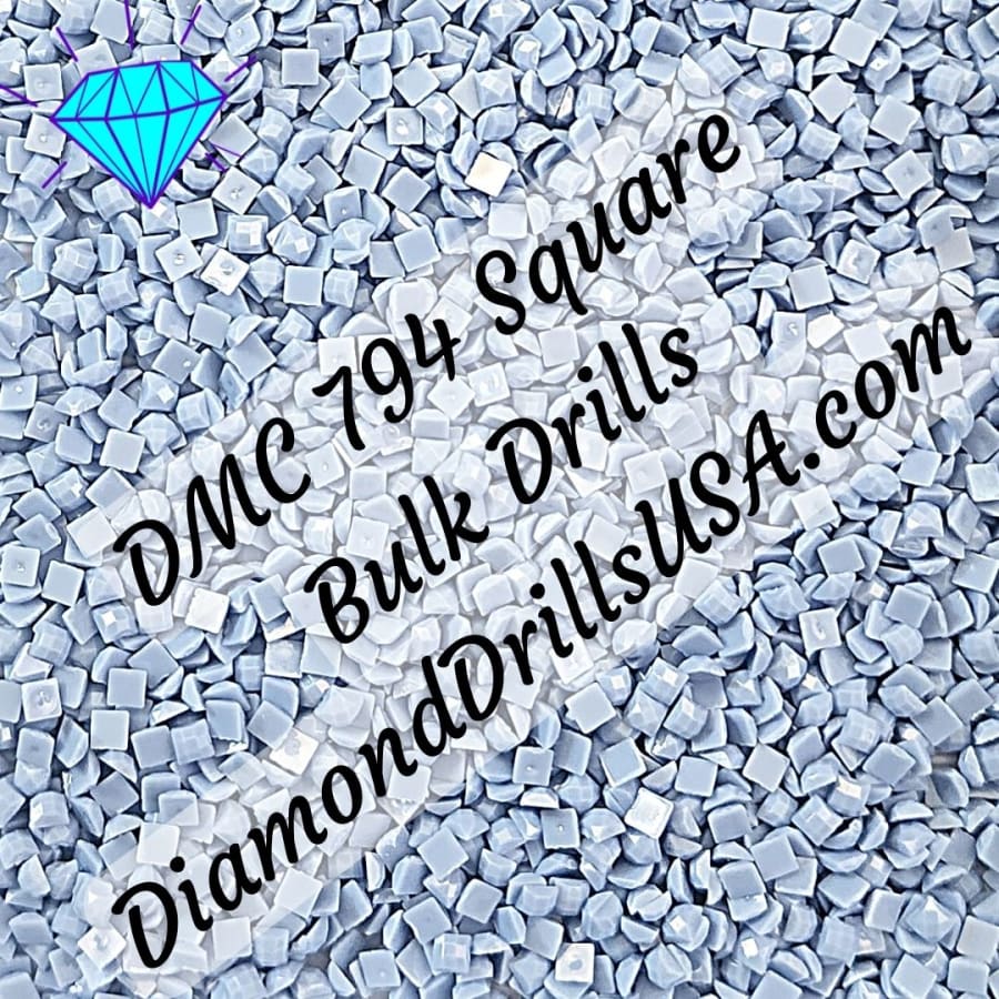 DMC 794 SQUARE 5D Diamond Painting Drills Beads DMC 794