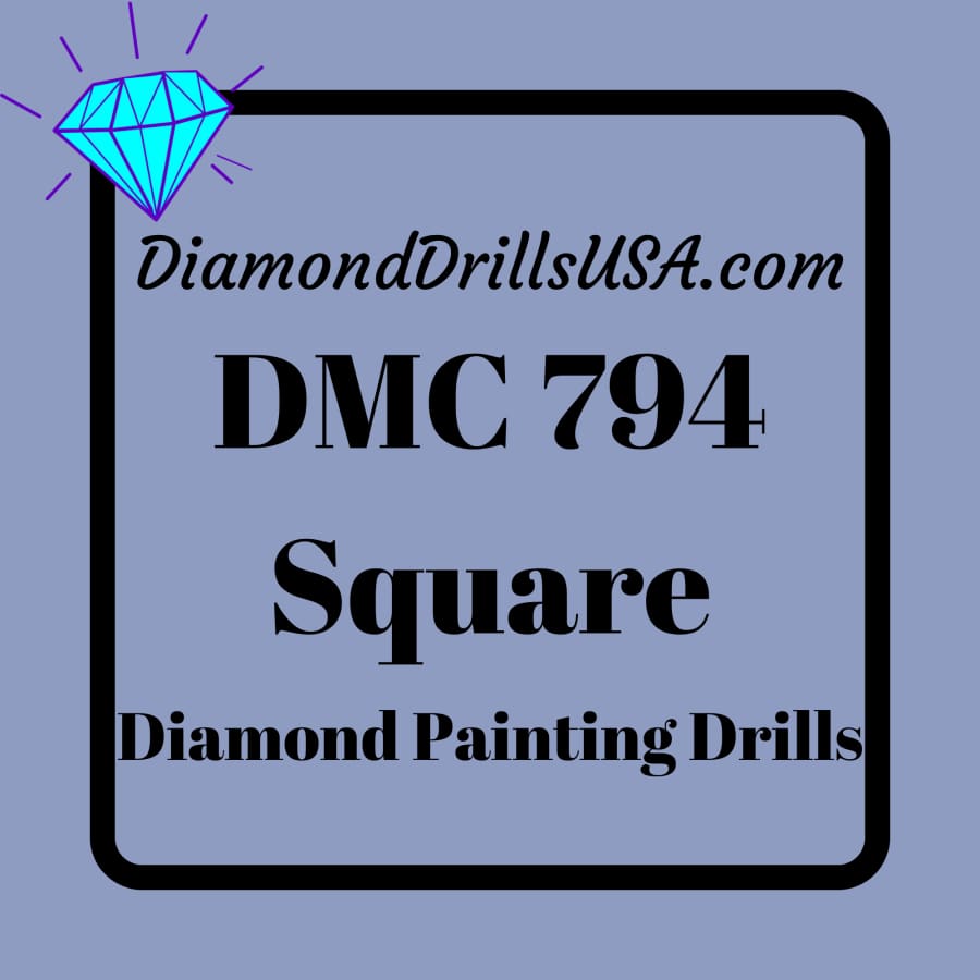 DMC 794 SQUARE 5D Diamond Painting Drills Beads DMC 794