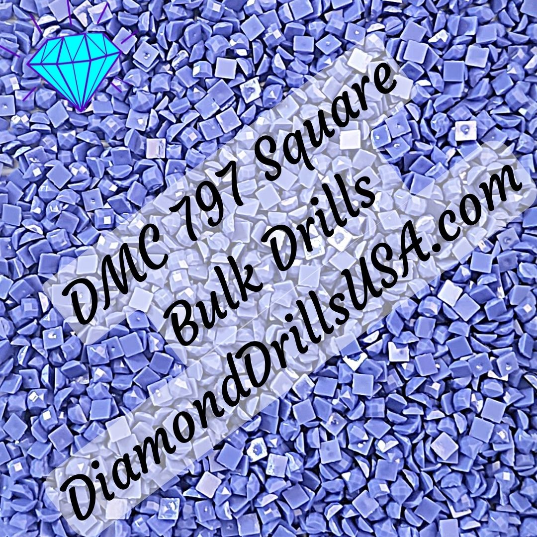 DMC 797 SQUARE 5D Diamond Painting Drills Beads DMC 797