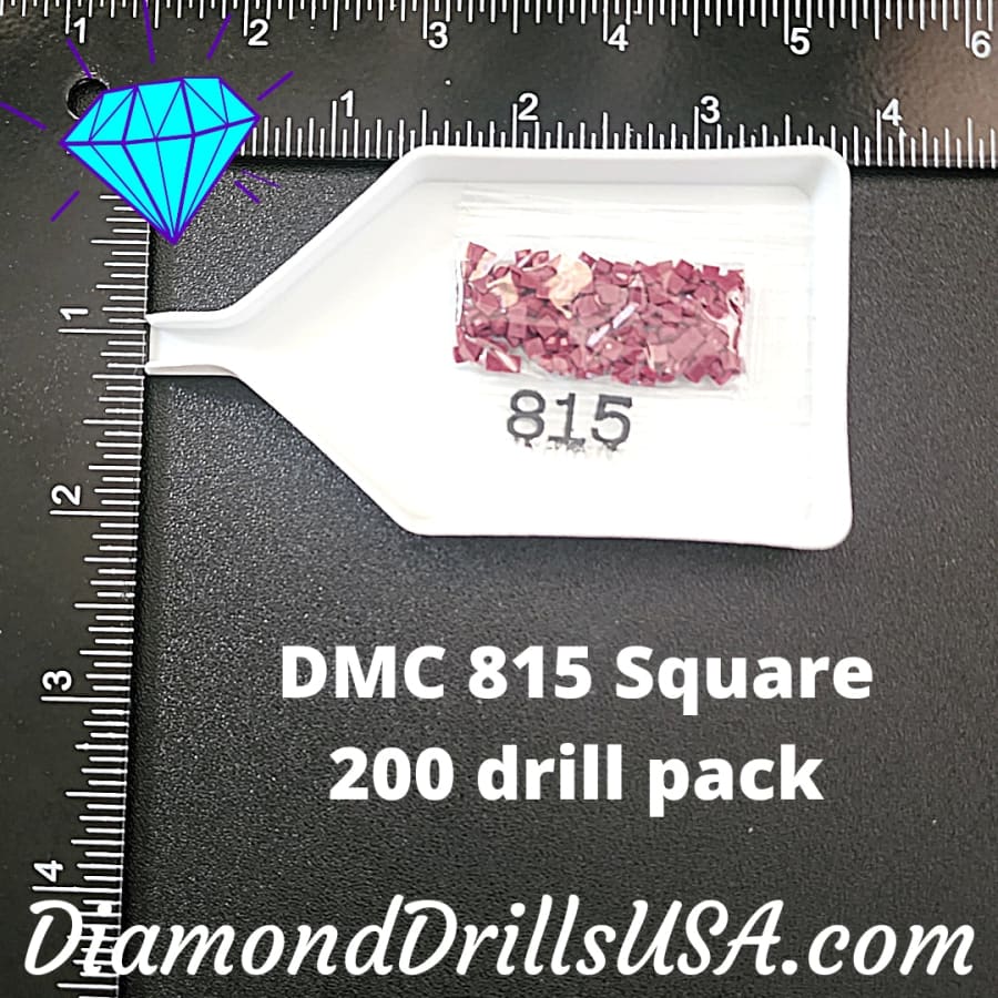 DMC 815 SQUARE 5D Diamond Painting Drills Beads DMC 815