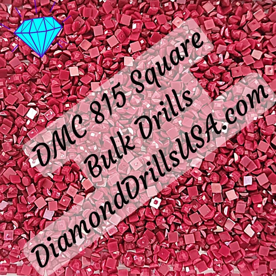 DMC 815 SQUARE 5D Diamond Painting Drills Beads DMC 815