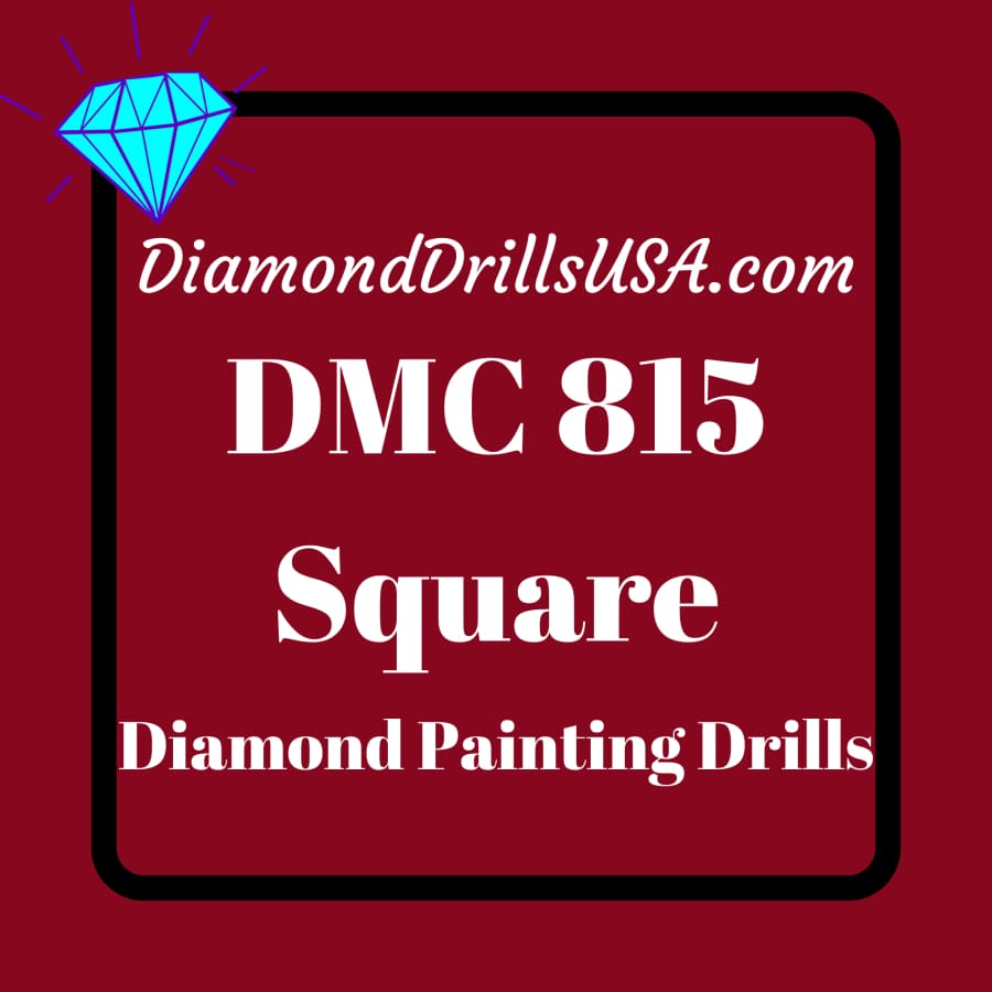 DMC 815 SQUARE 5D Diamond Painting Drills Beads DMC 815