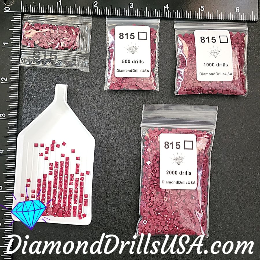 DMC 815 SQUARE 5D Diamond Painting Drills Beads DMC 815