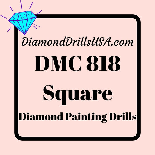 DMC 818 SQUARE 5D Diamond Painting Drills Beads DMC 818 Baby