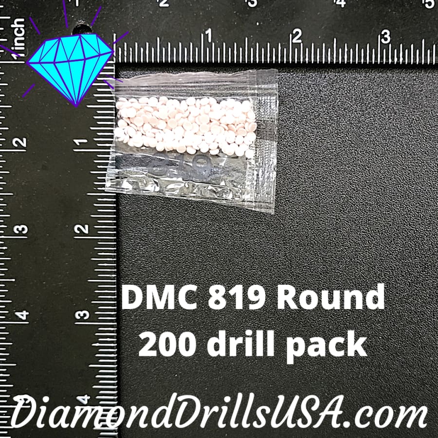 DMC 819 ROUND 5D Diamond Painting Drills DMC 819 Light Baby