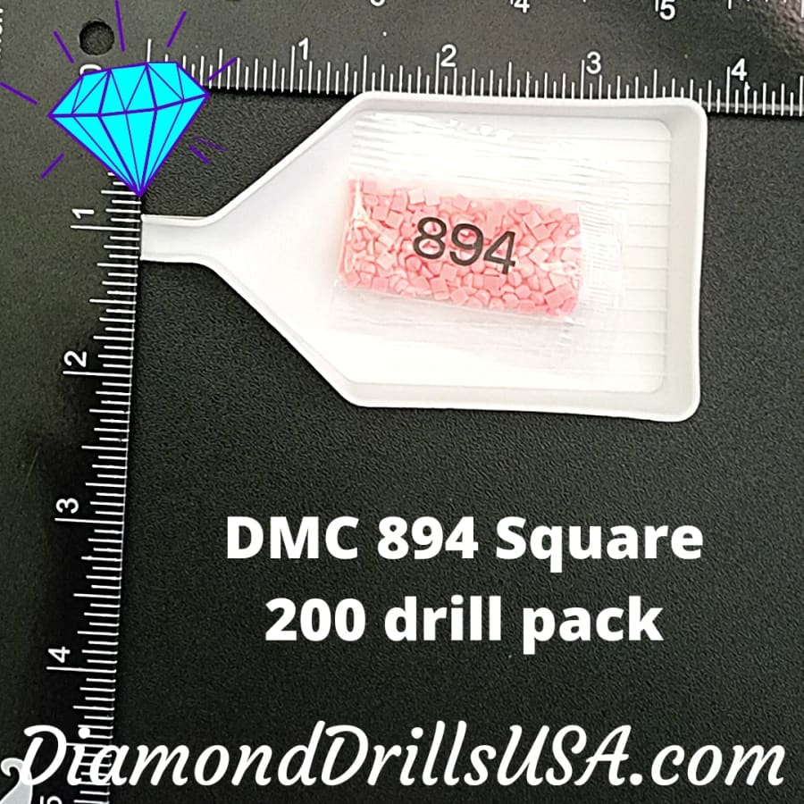 DMC 894 SQUARE 5D Diamond Painting Drills Beads DMC 894 Very