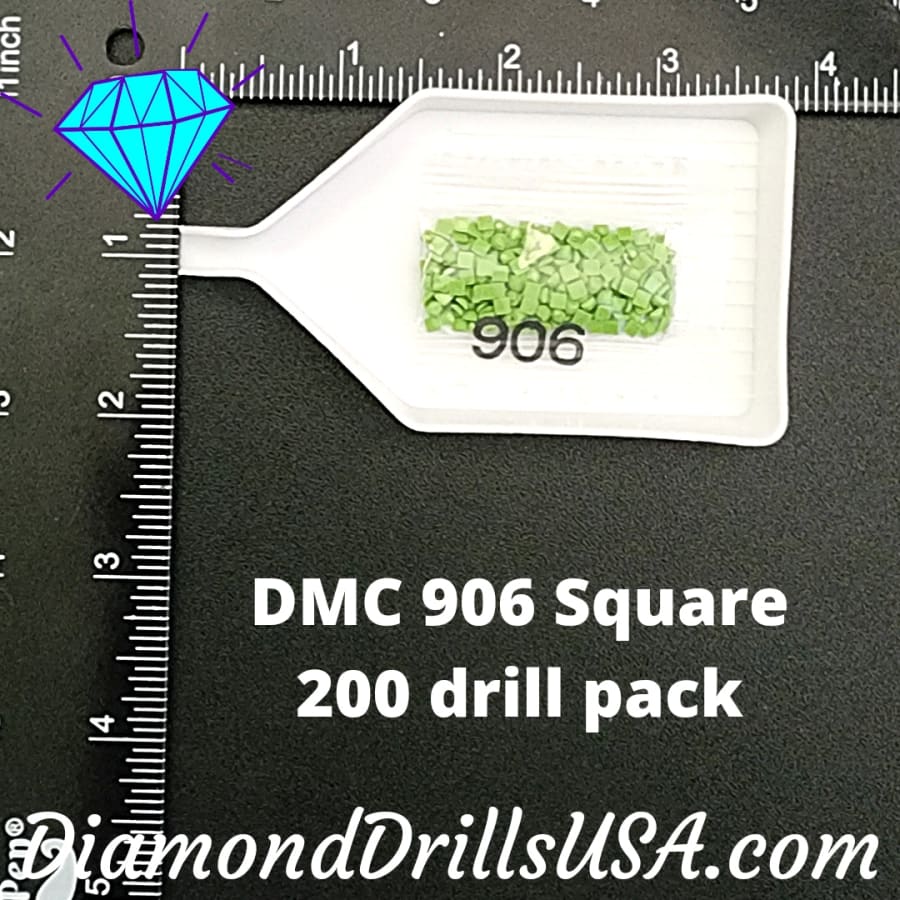 DMC 906 SQUARE 5D Diamond Painting Drills Beads DMC 906