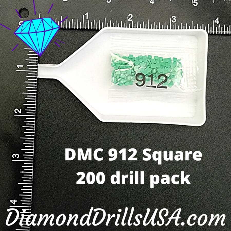 DMC 912 SQUARE 5D Diamond Painting Drills Beads DMC 912