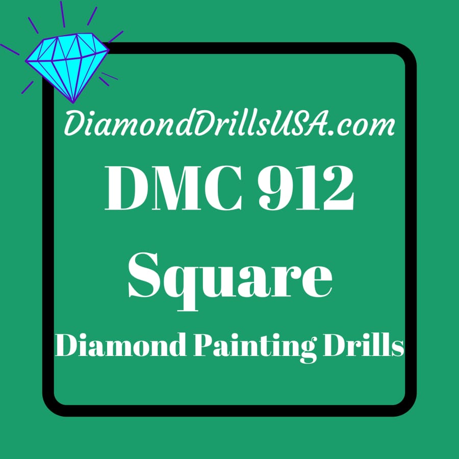 DMC 912 SQUARE 5D Diamond Painting Drills Beads DMC 912