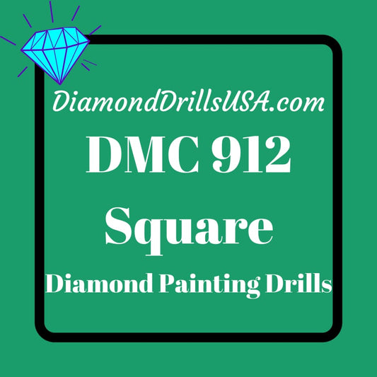 DMC 912 SQUARE 5D Diamond Painting Drills Beads DMC 912