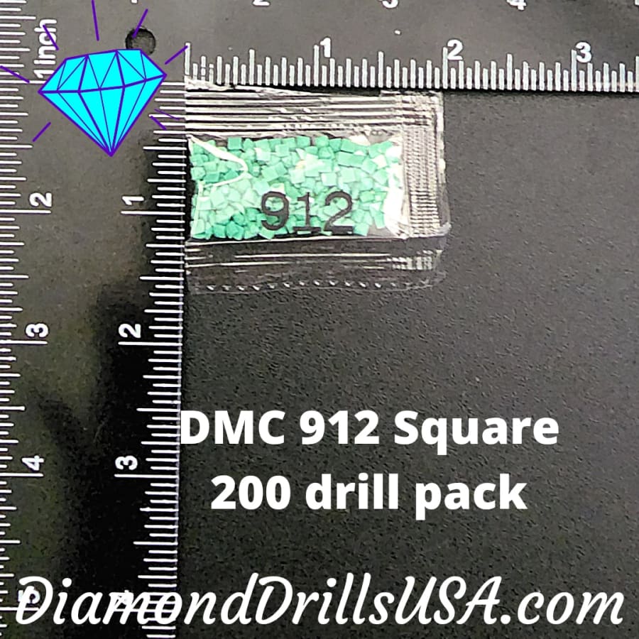 DMC 912 SQUARE 5D Diamond Painting Drills Beads DMC 912