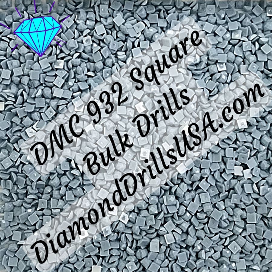 DMC 932 SQUARE 5D Diamond Painting Drills Beads DMC 932