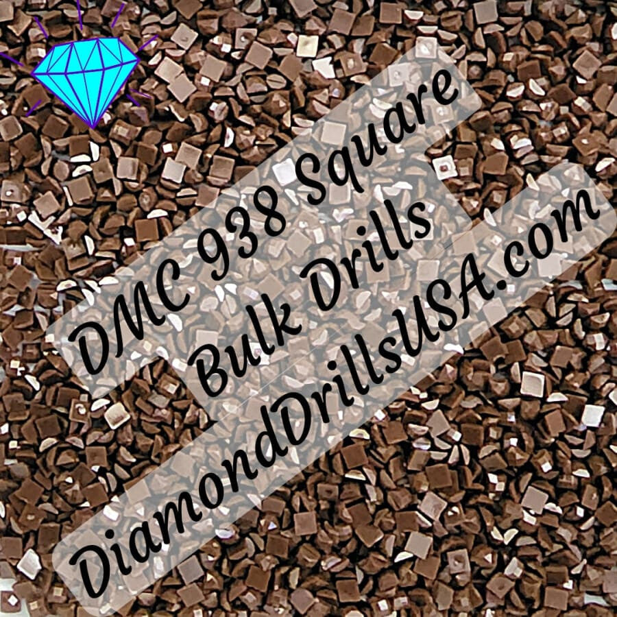 DMC 938 SQUARE 5D Diamond Painting Drills Beads DMC 938