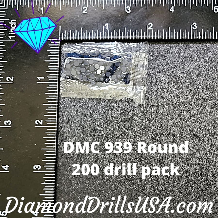 DMC 939 ROUND 5D Diamond Painting Drills Beads DMC 939 Very
