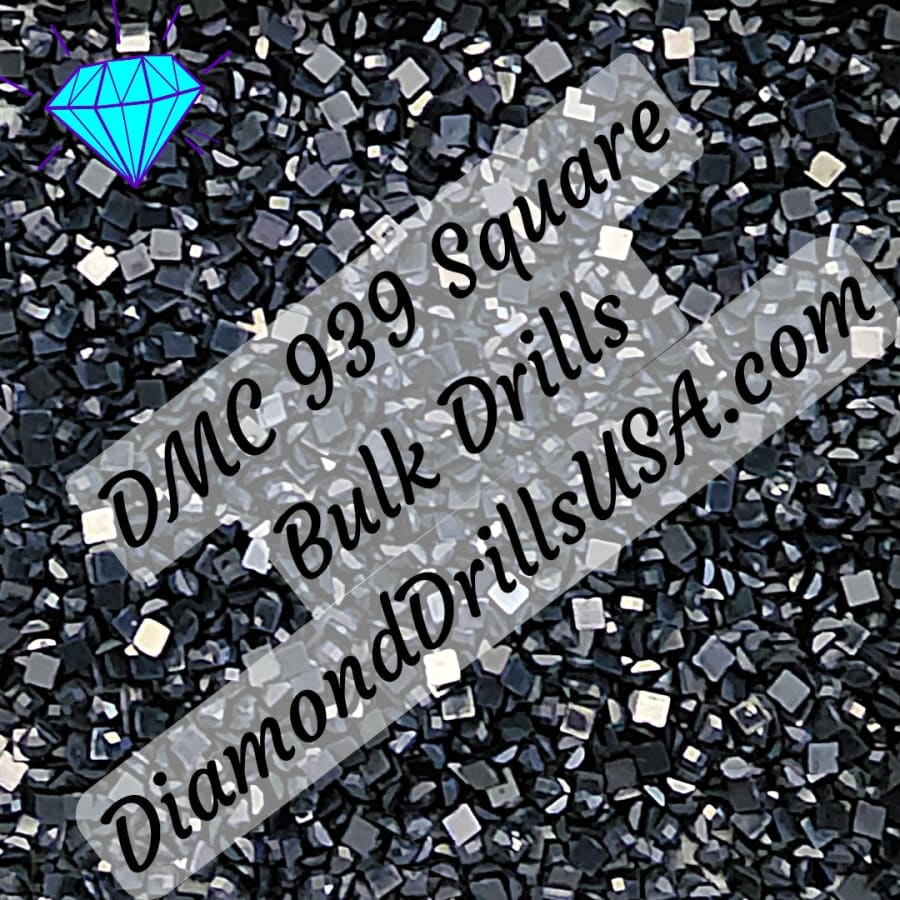 DMC 939 SQUARE 5D Diamond Painting Drills Beads DMC 939 Very