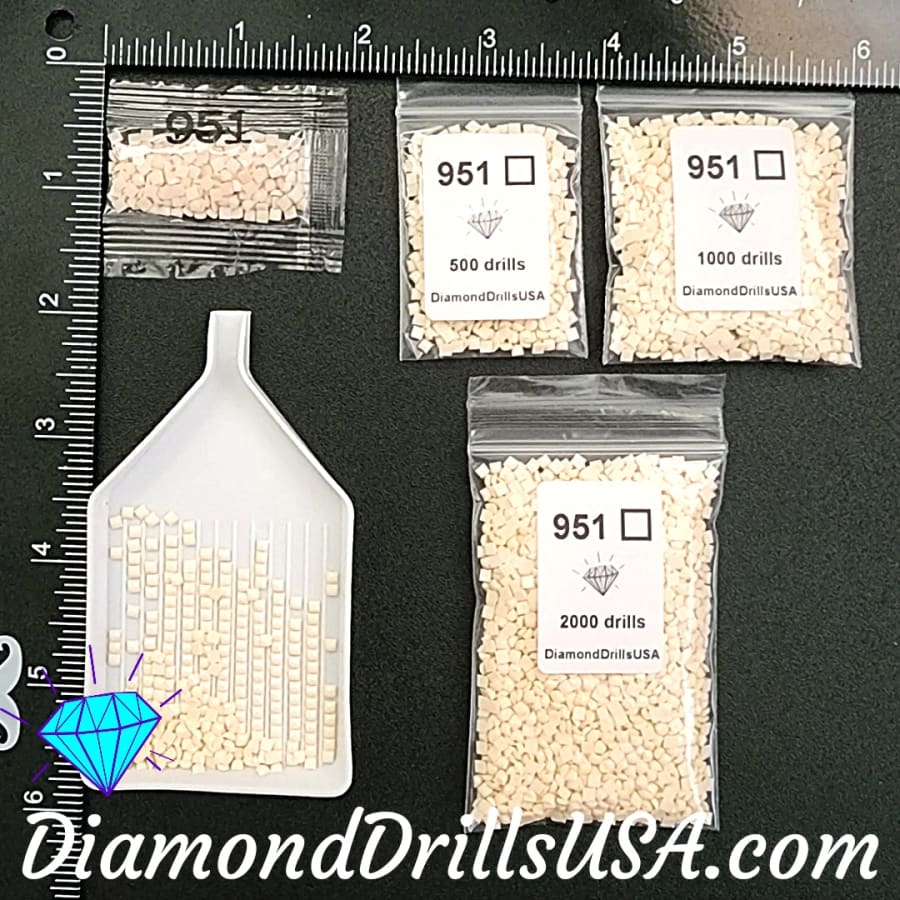 DMC 951 SQUARE 5D Diamond Painting Drills Beads DMC 951