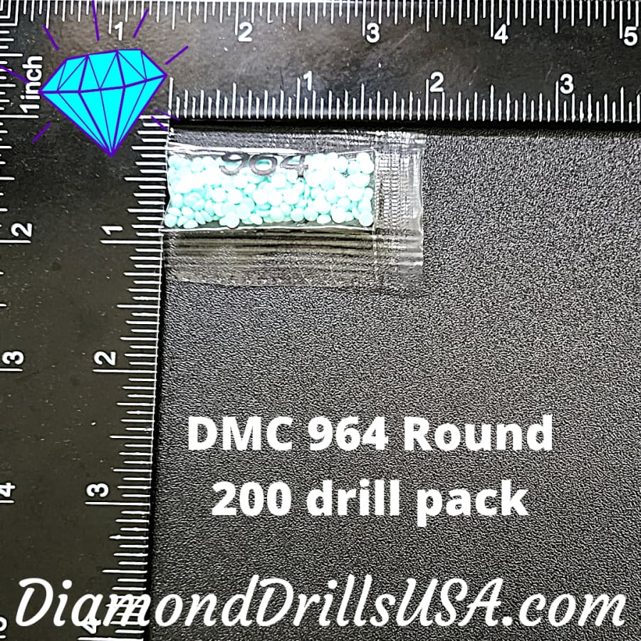 DMC 964 ROUND 5D Diamond Painting Drills Beads DMC 964 Light