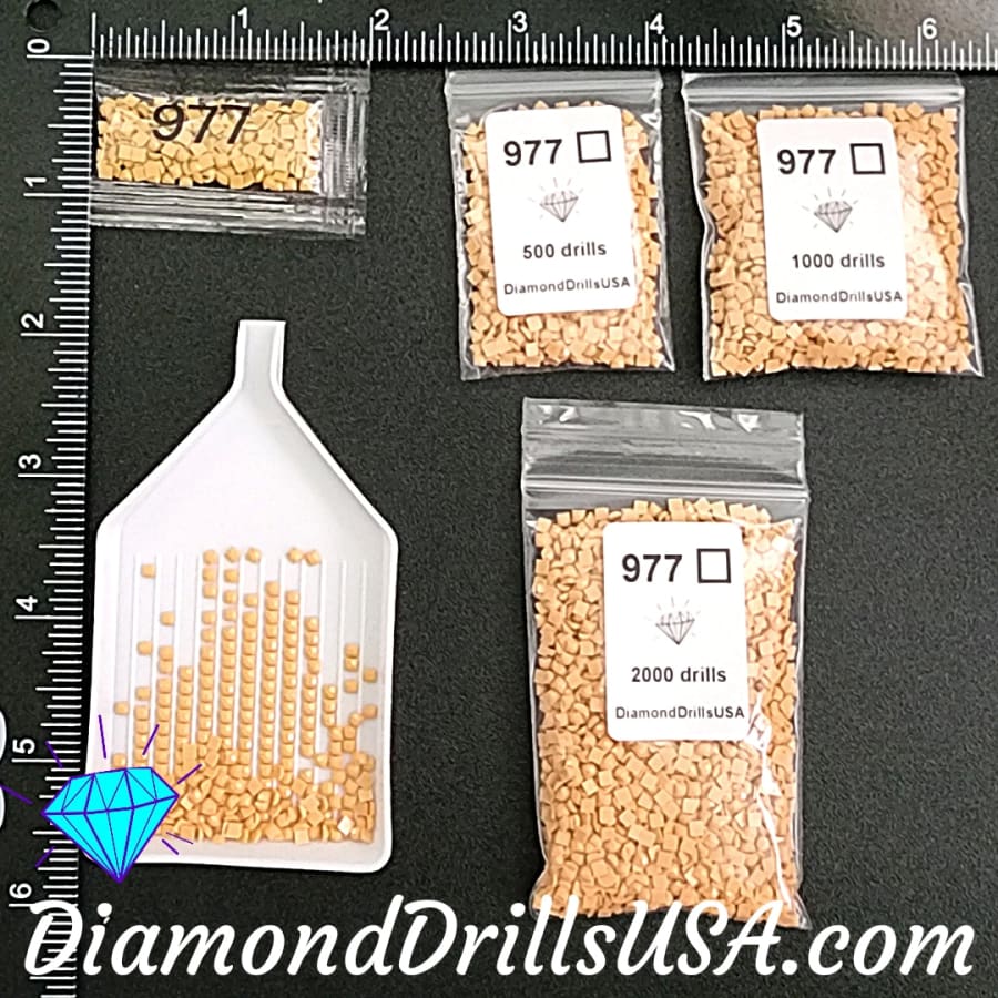 DMC 977 SQUARE 5D Diamond Painting Drills Beads DMC 977