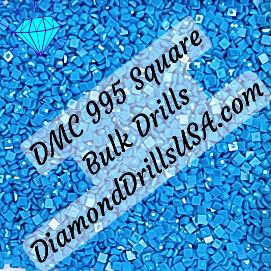 DMC 995 SQUARE 5D Diamond Painting Drills Beads DMC 995 Dark