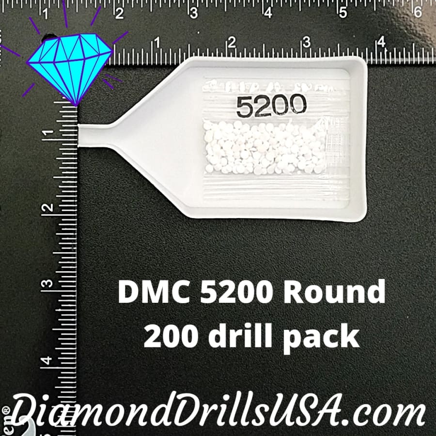 DMC B5200 ROUND 5D Diamond Painting Drills Beads DMC 5200