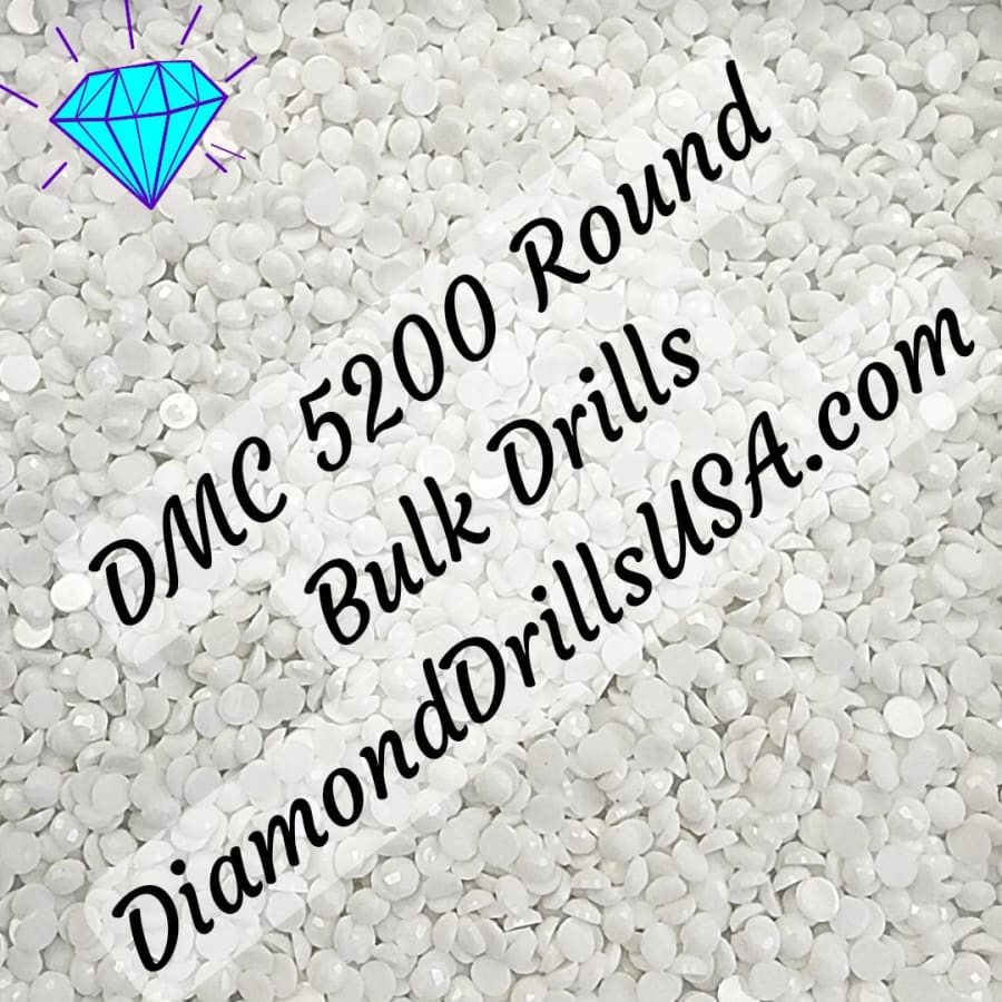 DMC B5200 ROUND 5D Diamond Painting Drills Beads DMC 5200