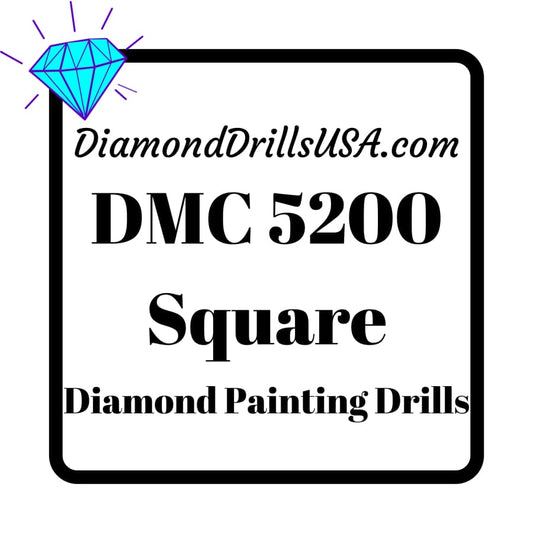 DMC B5200 SQUARE 5D Diamond Painting Drills Beads DMC 5200