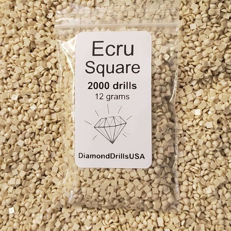 DMC Ecru SQUARE 5D Diamond Painting Drills Beads Ecru