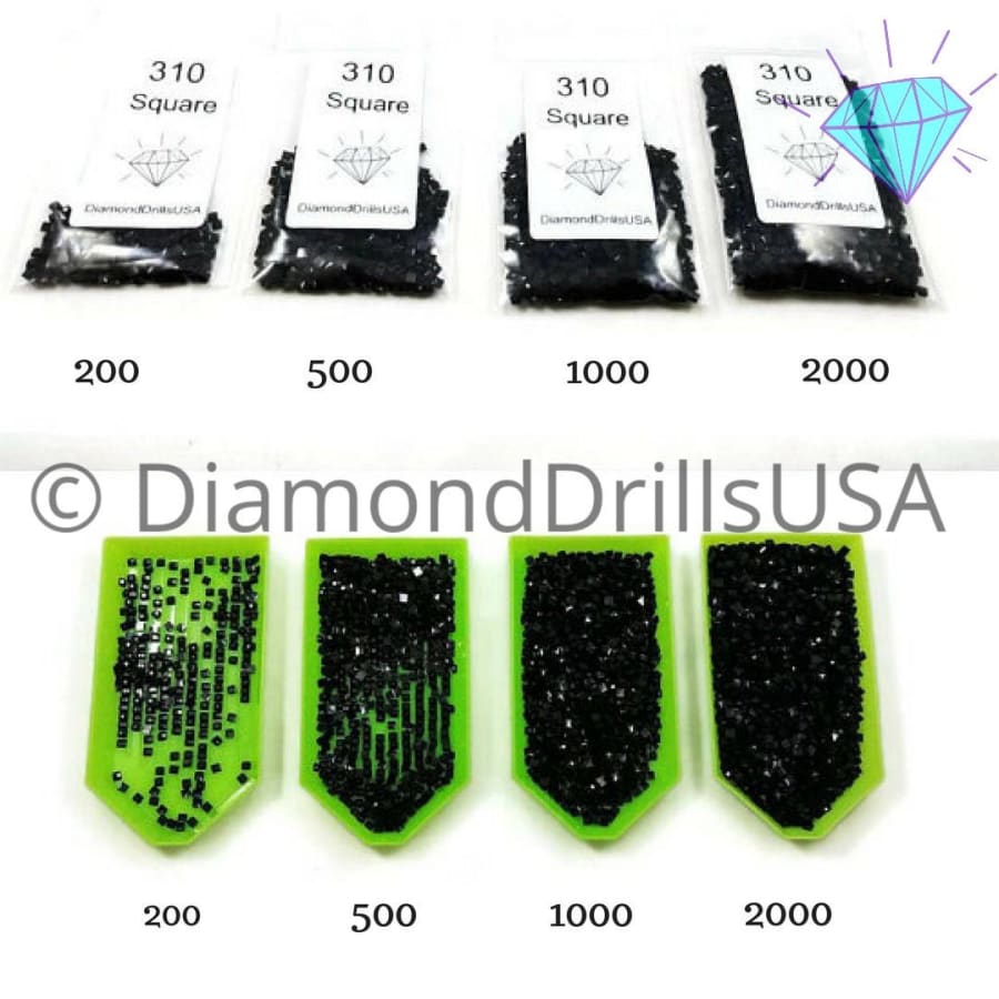 DMC Ecru SQUARE 5D Diamond Painting Drills Beads Ecru