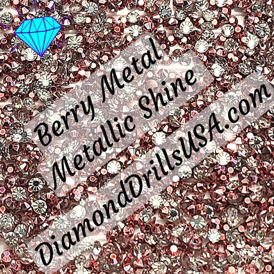 Metallic Berry ROUND Diamond Painting Drills Metal Finish