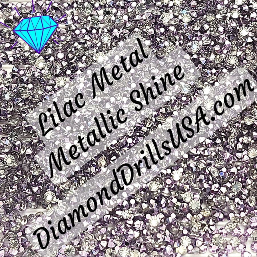 Metallic Lilac ROUND Diamond Painting Drills Metal Finish
