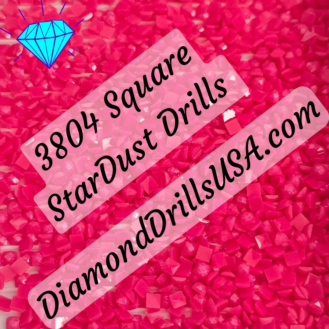 3804 StarDust SQUARE Pearl Mica Dust 5D Diamond Painting Drills Pixie Fairy DMC 3804 Dark Cyclamen Pink